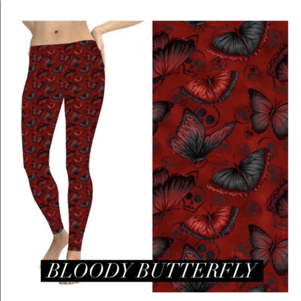 Skull & Butterfly Leggings TC